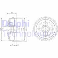 BF400 DEL - Bęben hamulcowy DELPHI 