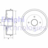 BF538 DEL - Bęben hamulcowy DELPHI 