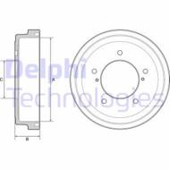 BF544 DEL - Bęben hamulcowy DELPHI 