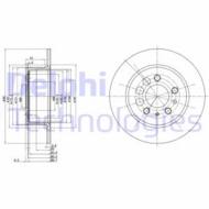 BG2103 DEL - Tarcza hamulcowa DELPHI 