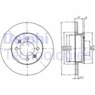 BG2150 DEL - Tarcza hamulcowa DELPHI 