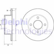 BG2343 DEL - Tarcza hamulcowa DELPHI 