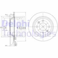 BG2420C DEL - Tarcza hamulcowa DELPHI 