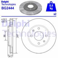 BG2444 DEL - Tarcza hamulcowa DELPHI 