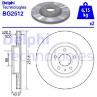 BG2512 DEL - Tarcza hamulcowa DELPHI 