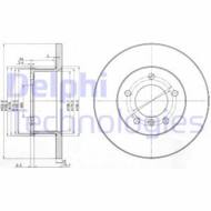 BG2556 DEL - Tarcza hamulcowa DELPHI 