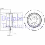 BG2573 DEL - Tarcza hamulcowa DELPHI 
