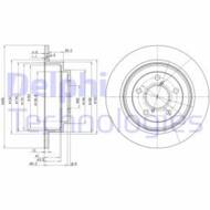BG2826 DEL - Tarcza hamulcowa DELPHI 
