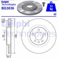 BG3036 DEL - Tarcza hamulcowa DELPHI 