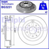 BG3231 DEL - Tarcza hamulcowa DELPHI 