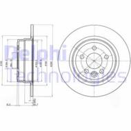 BG3550 DEL - Tarcza hamulcowa DELPHI 