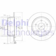 BG3660 DEL - Tarcza hamulcowa DELPHI 