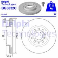 BG3832C DEL - Tarcza hamulcowa DELPHI 