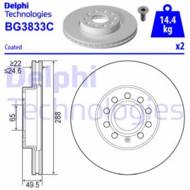 BG3833C DEL - Tarcza hamulcowa DELPHI 