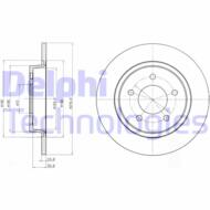 BG3930 DEL - Tarcza hamulcowa DELPHI 