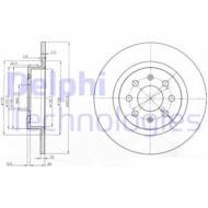 BG3945 DEL - Tarcza hamulcowa DELPHI 