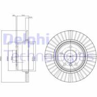 BG3999 DEL - Tarcza hamulcowa DELPHI 