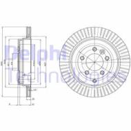 BG4020C DEL - Tarcza hamulcowa DELPHI 