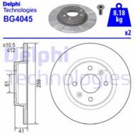 BG4045 DEL - Tarcza hamulcowa DELPHI 