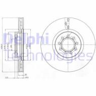 BG4101 DEL - Tarcza hamulcowa DELPHI 