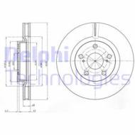 BG4114C DEL - Tarcza hamulcowa DELPHI 