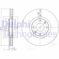 BG4166 DEL - Tarcza hamulcowa DELPHI 