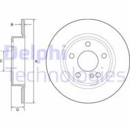 BG4555C DEL - Tarcza hamulcowa DELPHI 