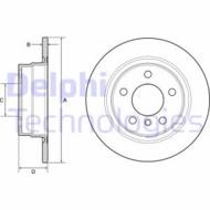 BG4649C DEL - Tarcza hamulcowa DELPHI 