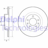 BG4748C DEL - Tarcza hamulcowa DELPHI 