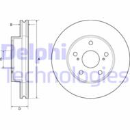 BG4758C DEL - Tarcza hamulcowa DELPHI 