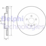 BG4786C DEL - Tarcza hamulcowa DELPHI 