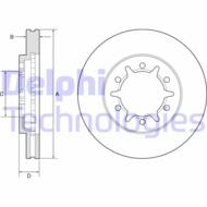 BG4795C DEL - Tarcza hamulcowa DELPHI 