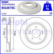 BG4819C DEL - Tarcza hamulcowa DELPHI 