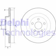 BG4950C DEL - Tarcza hamulcowa DELPHI 