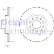 BG4960C DEL - Tarcza hamulcowa DELPHI 