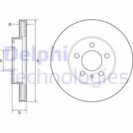 BG4963C DEL - Tarcza hamulcowa DELPHI 