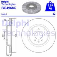 BG4968C DEL - Tarcza hamulcowa DELPHI 