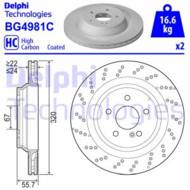 BG4981C DEL - Tarcza hamulcowa DELPHI 