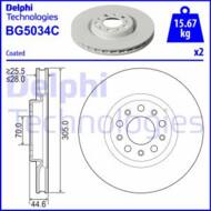 BG5034C DEL - Tarcza hamulcowa DELPHI 