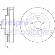 BG9126C DEL - Tarcza hamulcowa DELPHI 