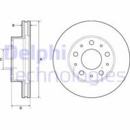 BG9180C DEL - Tarcza hamulcowa DELPHI 