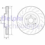 BG9192C DEL - Tarcza hamulcowa DELPHI 