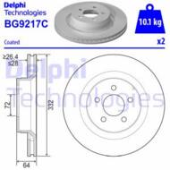 BG9217C DEL - Tarcza hamulcowa DELPHI 