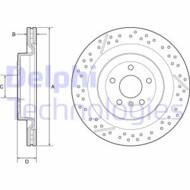 BG9223C DEL - Tarcza hamulcowa DELPHI 