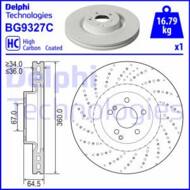 BG9327C DEL - Tarcza hamulcowa DELPHI 