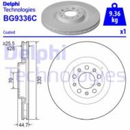 BG9336C DEL - Tarcza hamulcowa DELPHI 