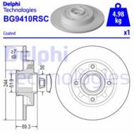 BG9410RSC DEL - Tarcza hamulcowa DELPHI /tył z łoż./ +ABS 244x9 PSA C3/C4 14-/17-