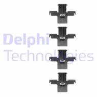 LX0222 DEL - Zestaw instalacyjny klocków hamulcowych DELPHI