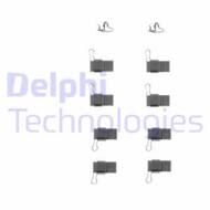 LX0244 DEL - Zestaw instalacyjny klocków hamulcowych DELPHI