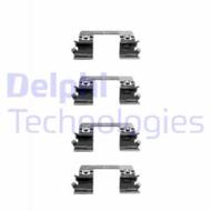 LX0336 DEL - Zestaw instalacyjny klocków hamulcowych DELPHI